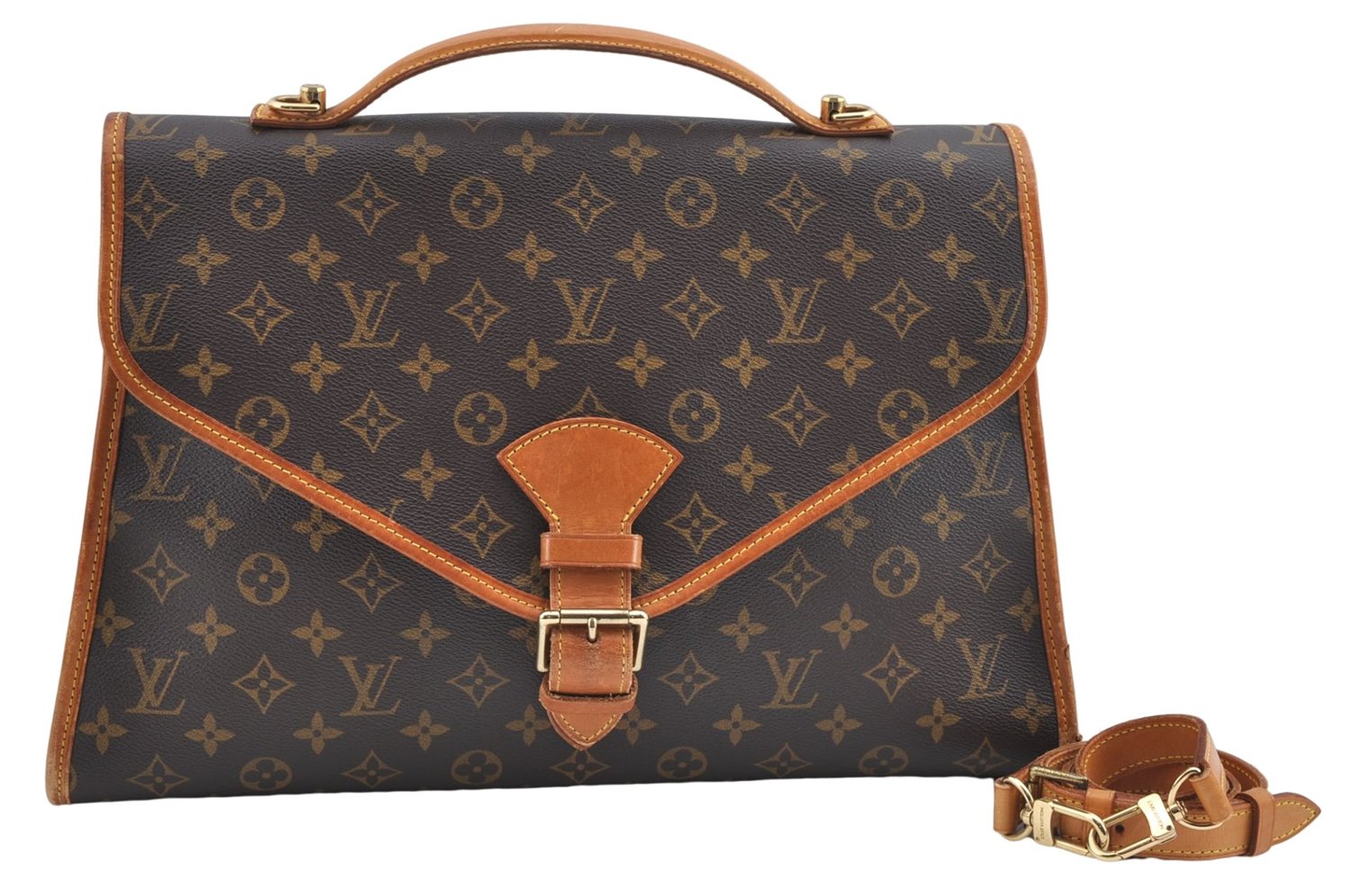 Auth Louis Vuitton Monogram Beverly 41 2Way Shoulder Hand Bag M51121 LV G8066