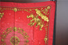 Authentic HERMES Carre 90 Scarf "cosmos" Silk Red G8172