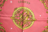 Authentic HERMES Carre 90 Scarf "cosmos" Silk Red G8172