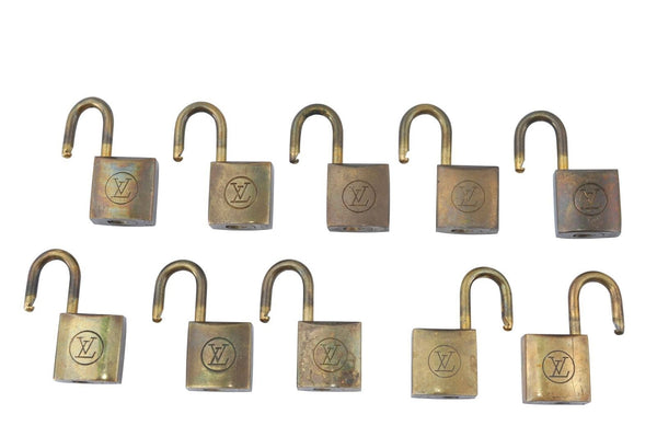 Authentic LOUIS VUITTON Padlock 10Set Old Model LV G8297