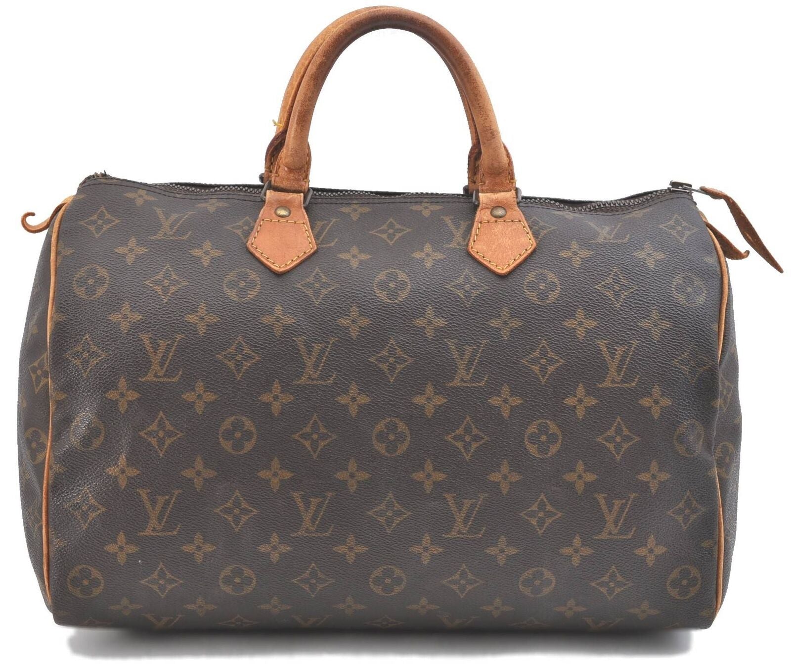 Authentic LOUIS VUITTON Monogram Speedy 35 Hand Bag M41524 LV Junk G8322