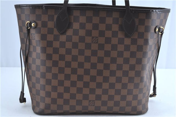 Authentic Louis Vuitton Damier Neverfull MM Tote Bag N51105 LV G8341