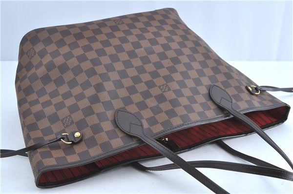 Authentic Louis Vuitton Damier Neverfull MM Tote Bag N51105 LV G8341