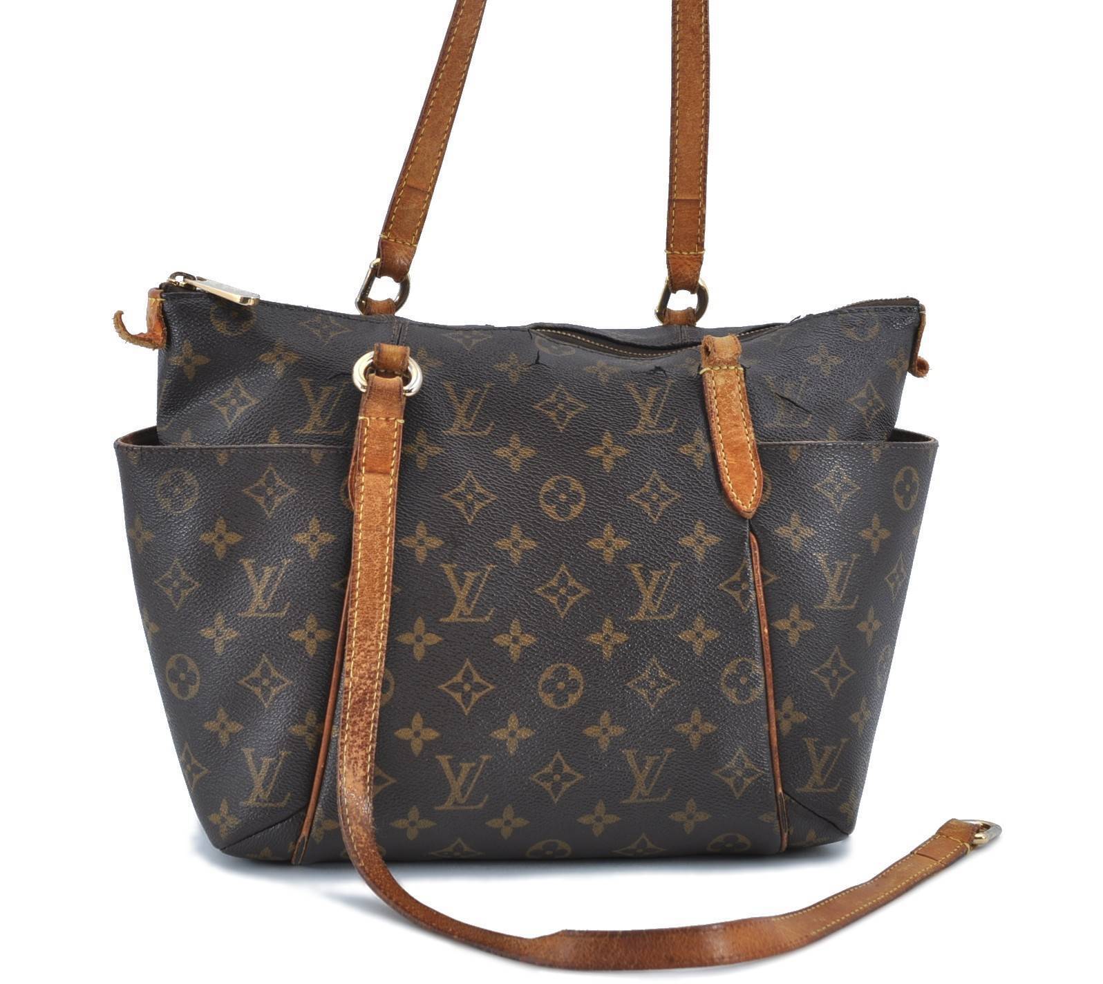 Authentic LOUIS VUITTON Monogram Totally PM Shoulder Tote Bag M56688 Junk G8444