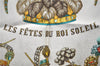 Authentic HERMES Carre 90 Scarf "ES FETES DU ROI SOLEIL" Silk Yellow G8491