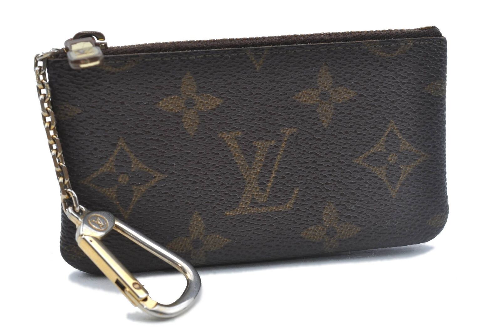 Authentic LOUIS VUITTON Monogram Pochette Cles Coin Purse M62650 LV G8690