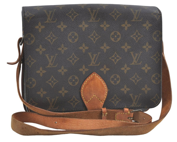 Auth Louis Vuitton Monogram Cartouchiere GM Shoulder Cross Bag M51252 LV G8719