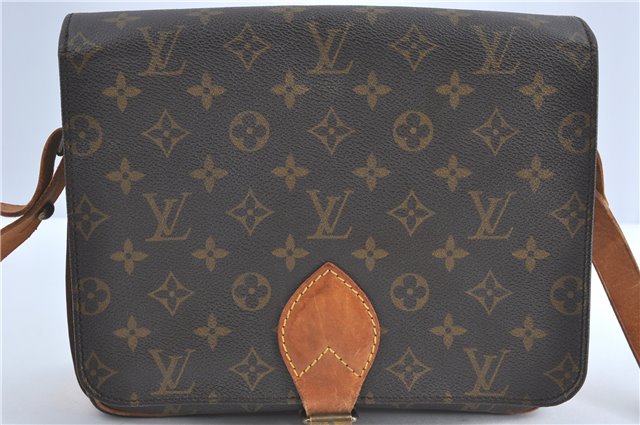 Auth Louis Vuitton Monogram Cartouchiere GM Shoulder Cross Bag M51252 LV G8719