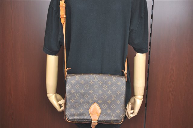 Auth Louis Vuitton Monogram Cartouchiere GM Shoulder Cross Bag M51252 LV G8719