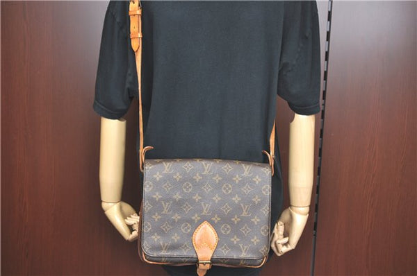 Auth Louis Vuitton Monogram Cartouchiere GM Shoulder Cross Bag M51252 LV G8719