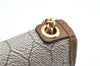 Auth Christian Dior Honeycomb Shoulder Cross Bag Chain PVC Leather Beige G8806