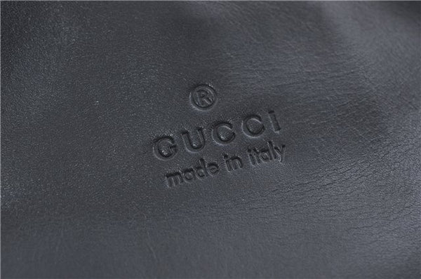 Authentic GUCCI Shoulder Hand Bag Leather 0013167 Black G9058