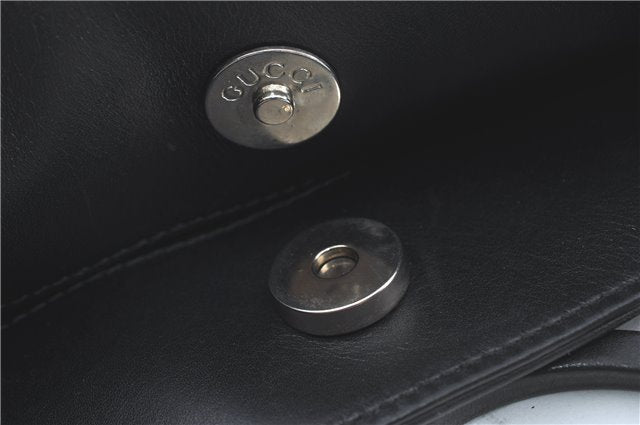 Authentic GUCCI Shoulder Hand Bag Leather 0013167 Black G9058
