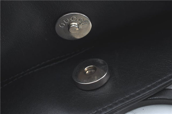 Authentic GUCCI Shoulder Hand Bag Leather 0013167 Black G9058