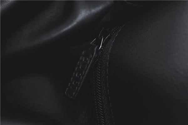 Authentic GUCCI Shoulder Hand Bag Leather 0013167 Black G9058