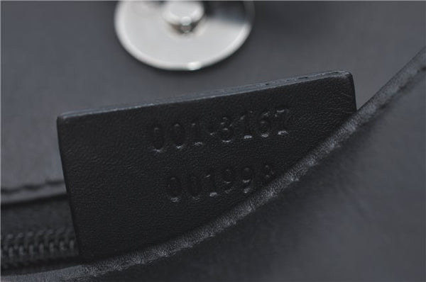 Authentic GUCCI Shoulder Hand Bag Leather 0013167 Black G9058