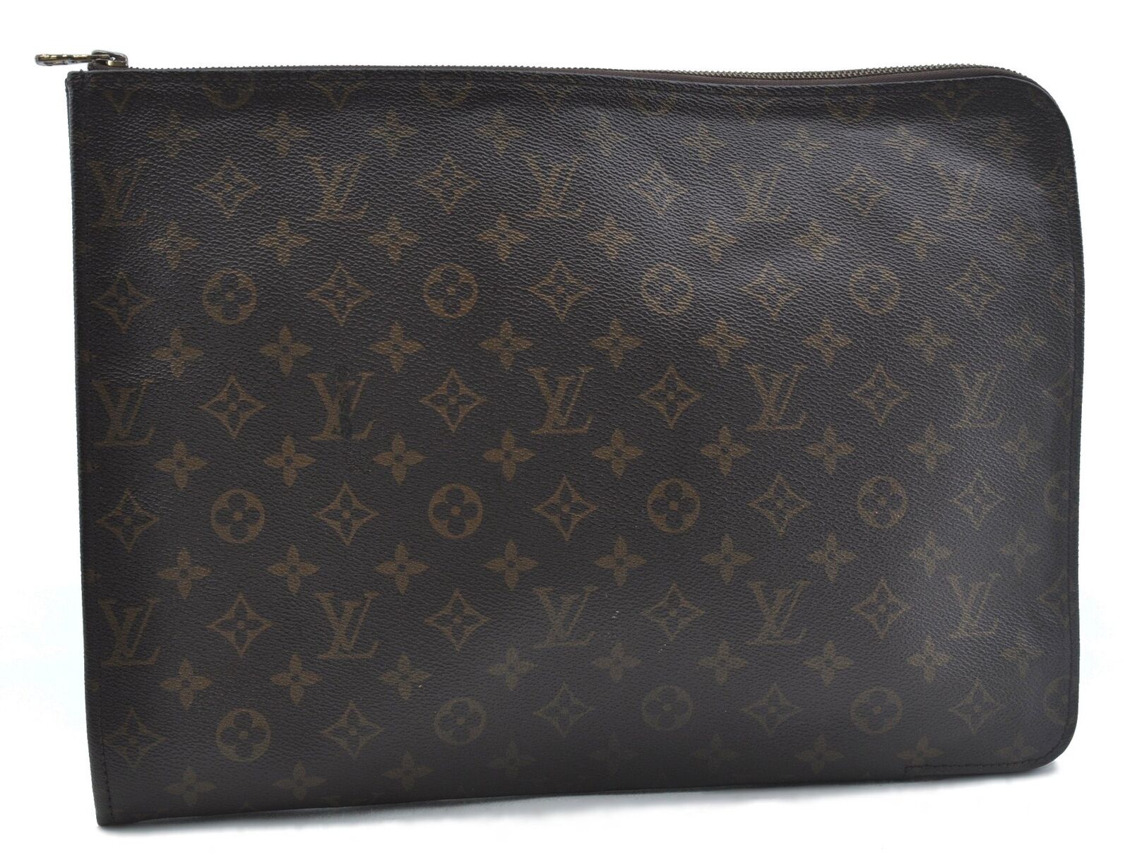 Authentic LOUIS VUITTON Monogram Poche Documents Documents Case M53400 LV G9140