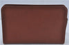 Authentic Burberrys Vintage Check Canvas Clutch Hand Bag Purse Brown G9243