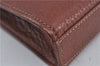 Authentic Burberrys Vintage Check Canvas Clutch Hand Bag Purse Brown G9243