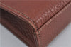 Authentic Burberrys Vintage Check Canvas Clutch Hand Bag Purse Brown G9243