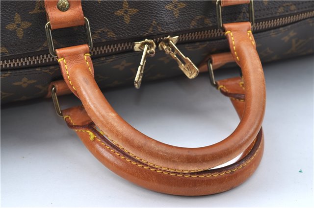 Auth Louis Vuitton Monogram Keepall Bandouliere 55 Boston Bag M41414 LV G9268