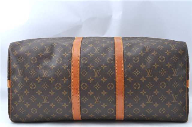Auth Louis Vuitton Monogram Keepall Bandouliere 55 Boston Bag M41414 LV G9268