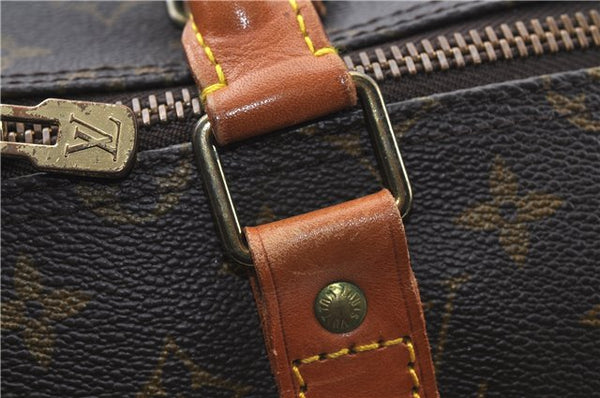 Auth Louis Vuitton Monogram Keepall Bandouliere 55 Boston Bag M41414 LV G9268