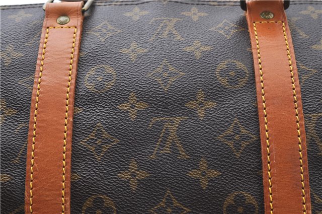 Auth Louis Vuitton Monogram Keepall Bandouliere 55 Boston Bag M41414 LV G9268