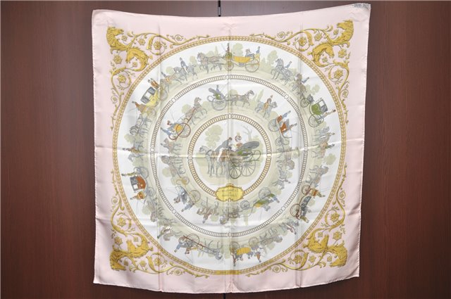 Auth HERMES Carre 90 Scarf 