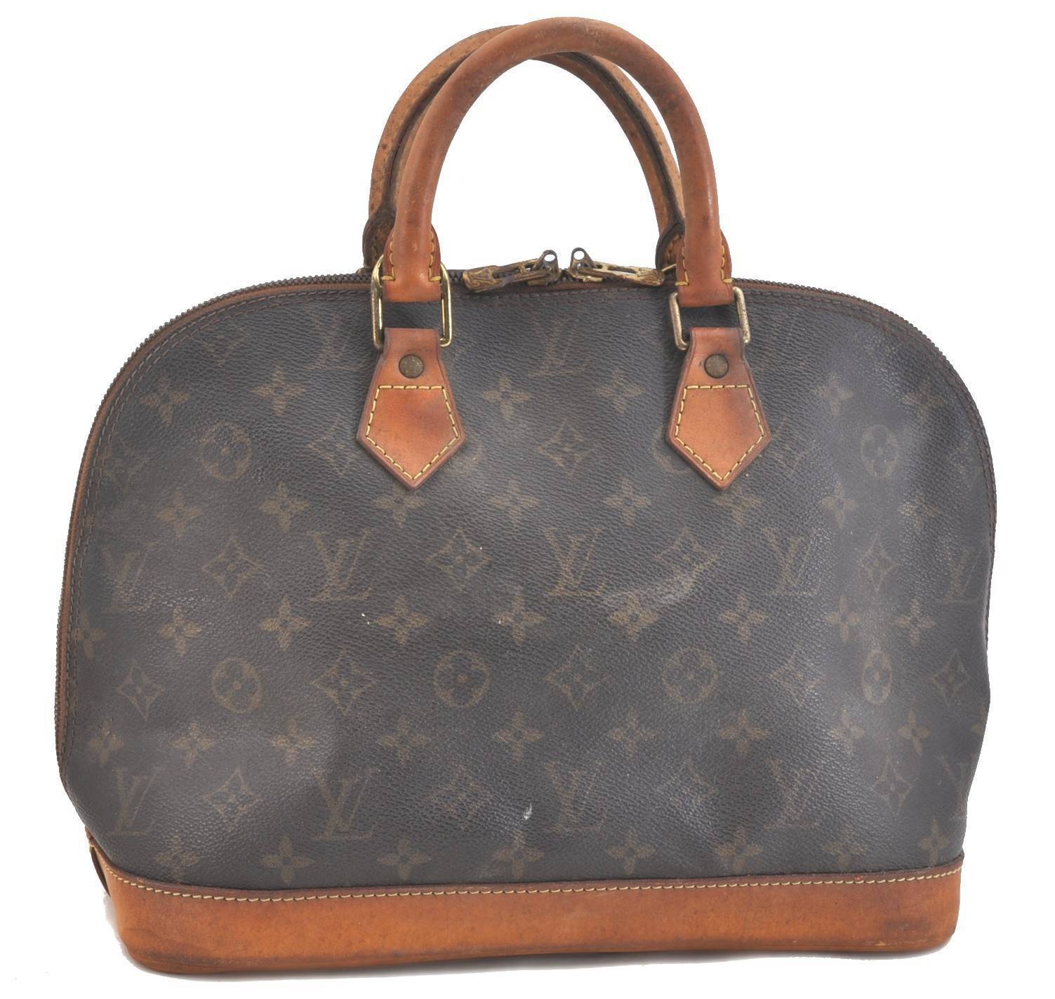 Authentic LOUIS VUITTON Monogram Alma Hand Bag M51130 LV G9427