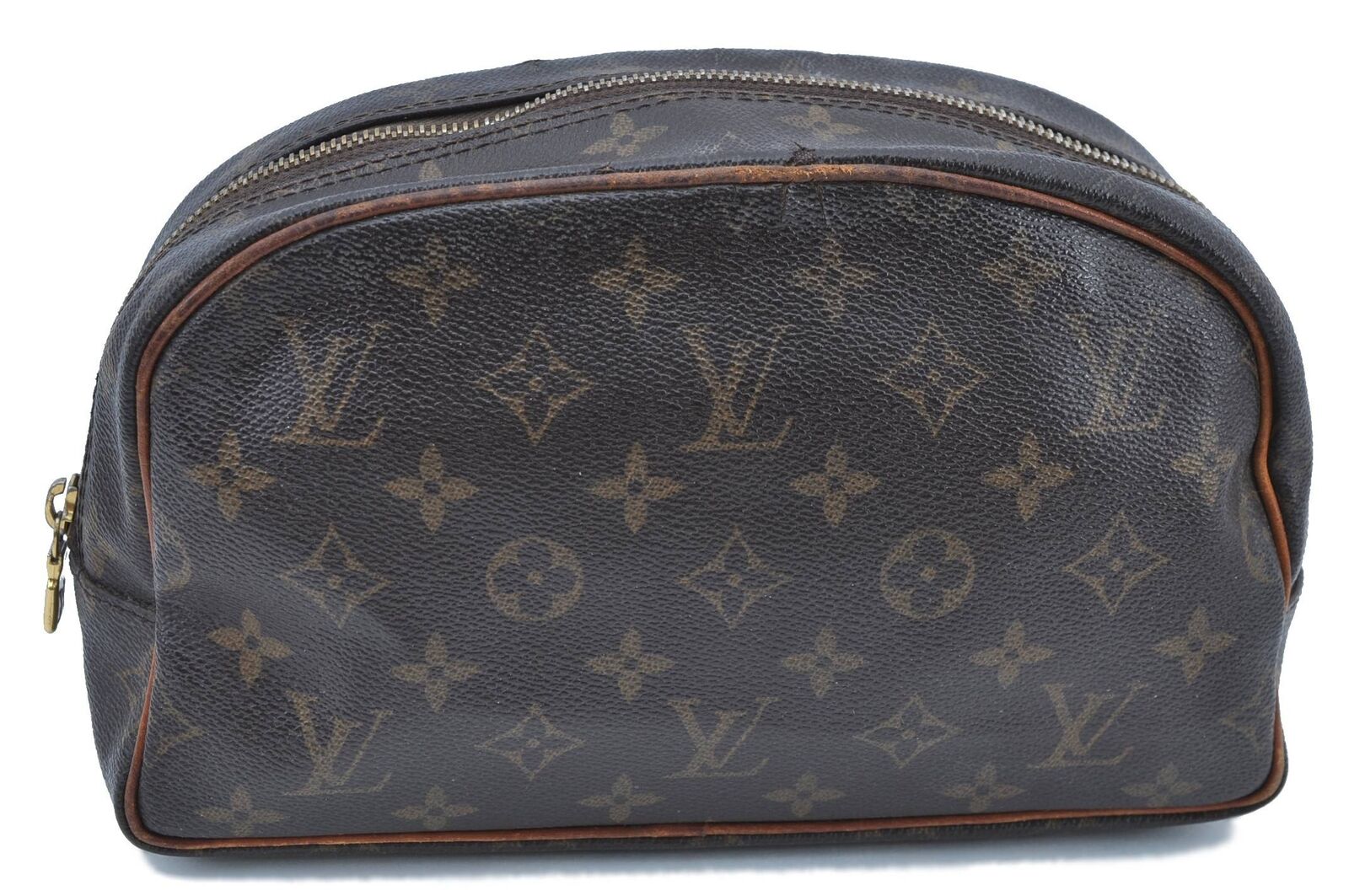 LOUIS VUITTON Monogram Trousse Toilette 25 Clutch Hand Bag M47527 Junk G9472