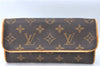 Authentic Louis Vuitton Monogram Pochette Twin PM Shoulder Bag M51854 LV G9741