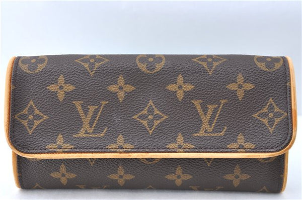 Authentic Louis Vuitton Monogram Pochette Twin PM Shoulder Bag M51854 LV G9741