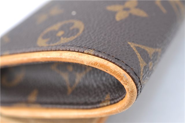 Authentic Louis Vuitton Monogram Pochette Twin PM Shoulder Bag M51854 LV G9741