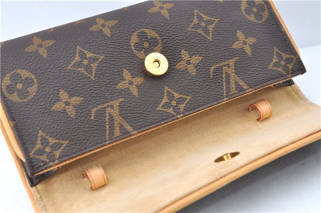 Authentic Louis Vuitton Monogram Pochette Twin PM Shoulder Bag M51854 LV G9741