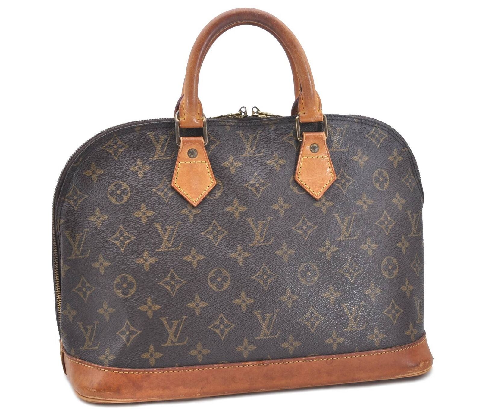 Authentic LOUIS VUITTON Monogram Alma Hand Bag M51130 LV G9857