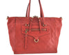 Auth Louis Vuitton Monogram Empreinte Lumineuse PM Tote Bag Red M40552 LV G9888