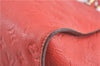 Auth Louis Vuitton Monogram Empreinte Lumineuse PM Tote Bag Red M40552 LV G9888