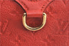 Auth Louis Vuitton Monogram Empreinte Lumineuse PM Tote Bag Red M40552 LV G9888