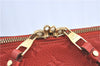 Auth Louis Vuitton Monogram Empreinte Lumineuse PM Tote Bag Red M40552 LV G9888