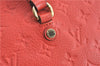 Auth Louis Vuitton Monogram Empreinte Lumineuse PM Tote Bag Red M40552 LV G9888