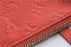 Auth Louis Vuitton Monogram Empreinte Lumineuse PM Tote Bag Red M40552 LV G9888