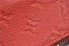 Auth Louis Vuitton Monogram Empreinte Lumineuse PM Tote Bag Red M40552 LV G9888