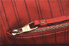 Auth Louis Vuitton Monogram Empreinte Lumineuse PM Tote Bag Red M40552 LV G9888