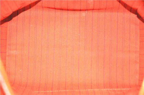 Auth Louis Vuitton Monogram Empreinte Lumineuse PM Tote Bag Red M40552 LV G9888