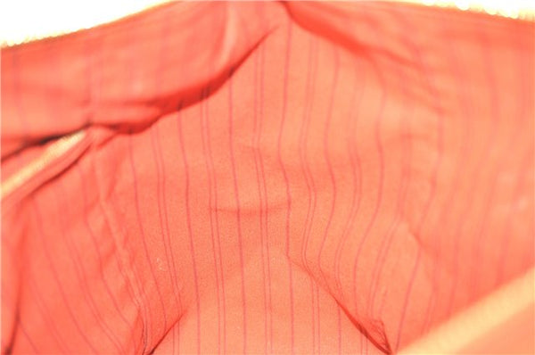 Auth Louis Vuitton Monogram Empreinte Lumineuse PM Tote Bag Red M40552 LV G9888