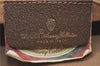 Authentic GUCCI Web Sherry Line Hand Boston Bag GG PVC Leather Brown Junk G9934