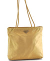 Authentic PRADA Nylon Shoulder Tote Bag Yellow G9942