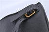 Authentic GUCCI Bamboo Backpack Suede Leather Black G9985