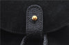 Authentic GUCCI Bamboo Backpack Suede Leather Black G9985